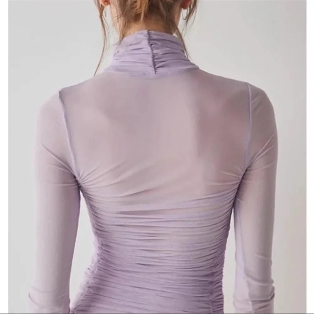 Free People Under It All Bodysuit Lilac Haze - Picture 2 of 9